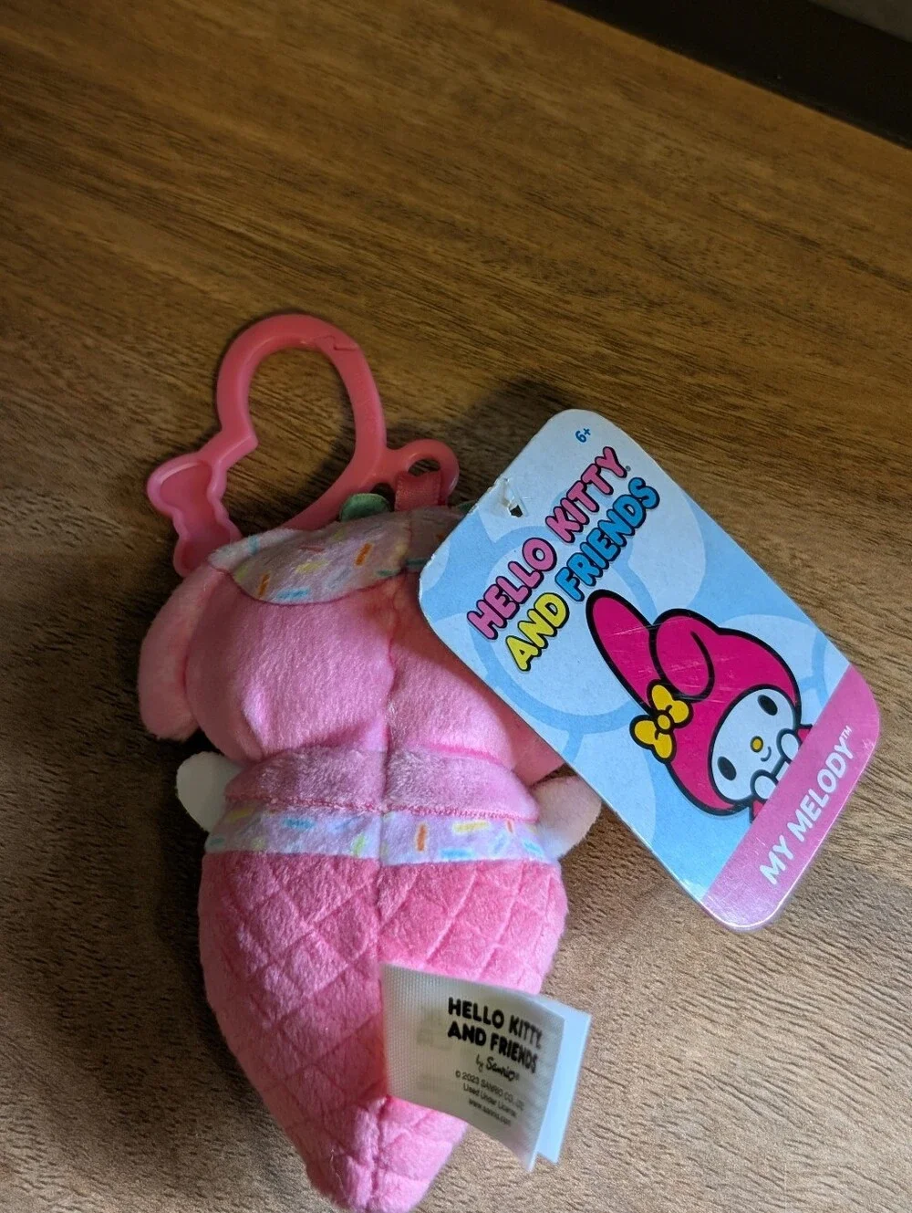 Sanrio Plush Backpack Clip Set of 3 Kuromi, Hello Kitty, My Melody Charms Kawaii